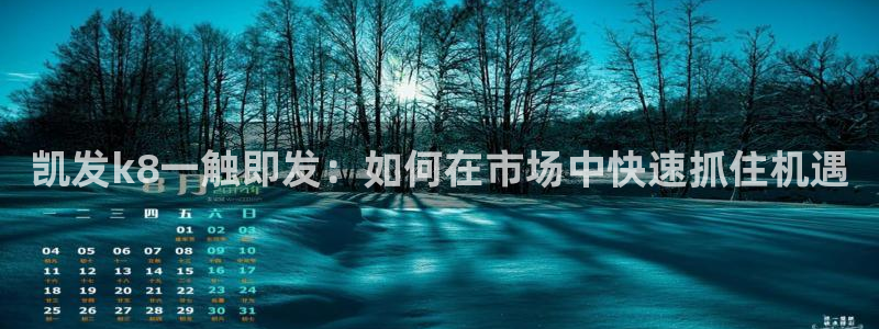 焦点娱乐游戏：凯发k8一触即发：如何在市场中快速抓住机遇